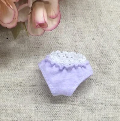 purple Белое, розовое нижнее белье трусы для куклы Blyth одежда нижнее белье аксессуары для трусиков(fit Blyth, Momoko, Barbies, OB, Azone, 1/6 Doll - Цвет: purple
