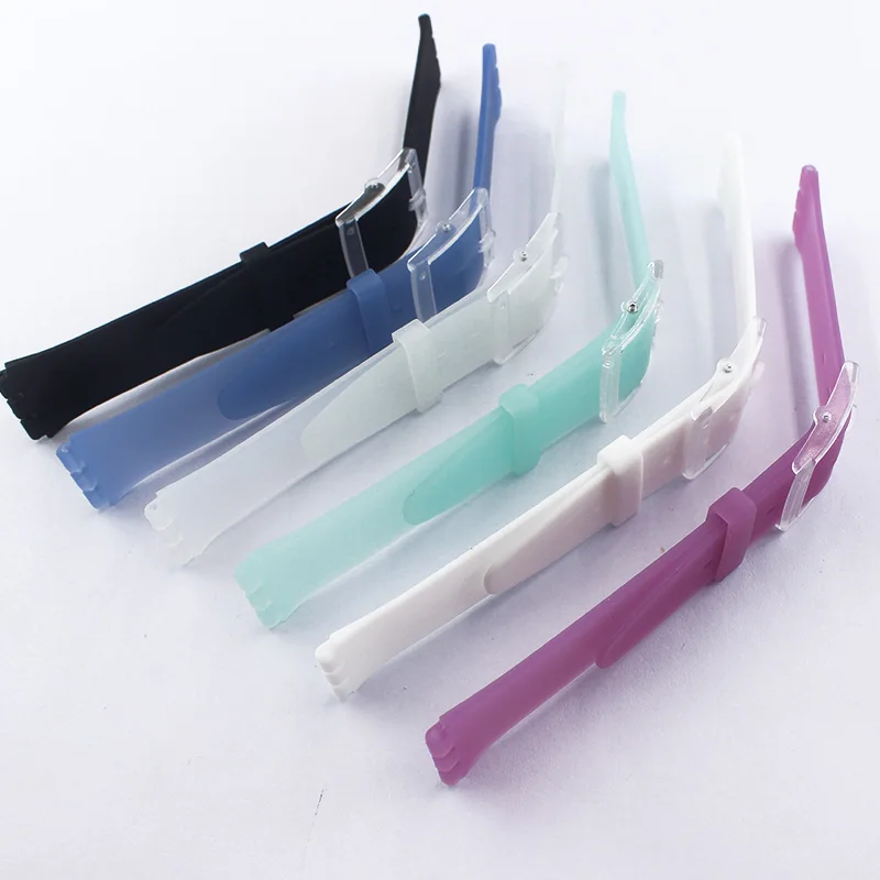 Watch accessories Silicone strap 16mm pin buckle for Swatch skin series SFK397 SFK360 SFK361 children's ladies watch band