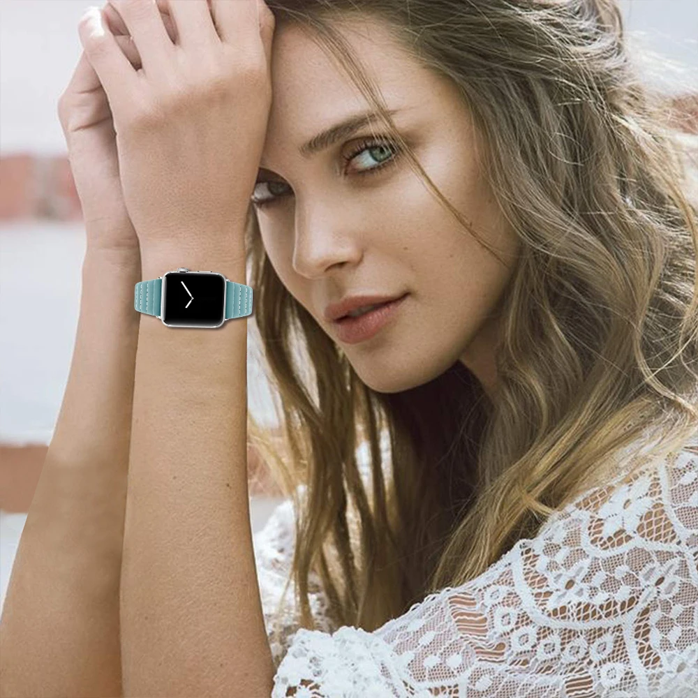 Кожаный ремешок Oulucci для apple watch 38 мм/40 мм/42 мм/44 мм|Ремешки часов| |