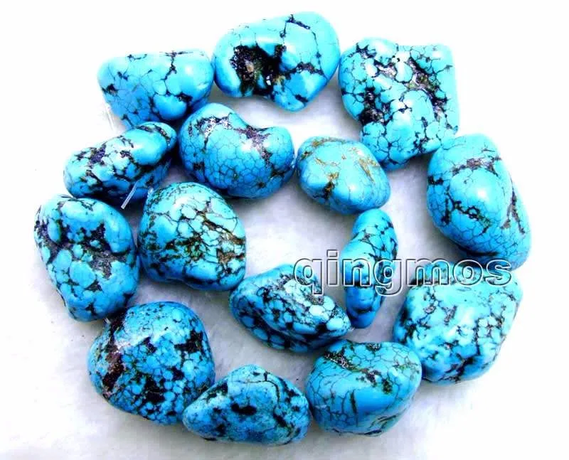 Большой 20 30 мм натуральный барочный синий камень Бусины Strand 15 &quot los12|bead strands|blue stone