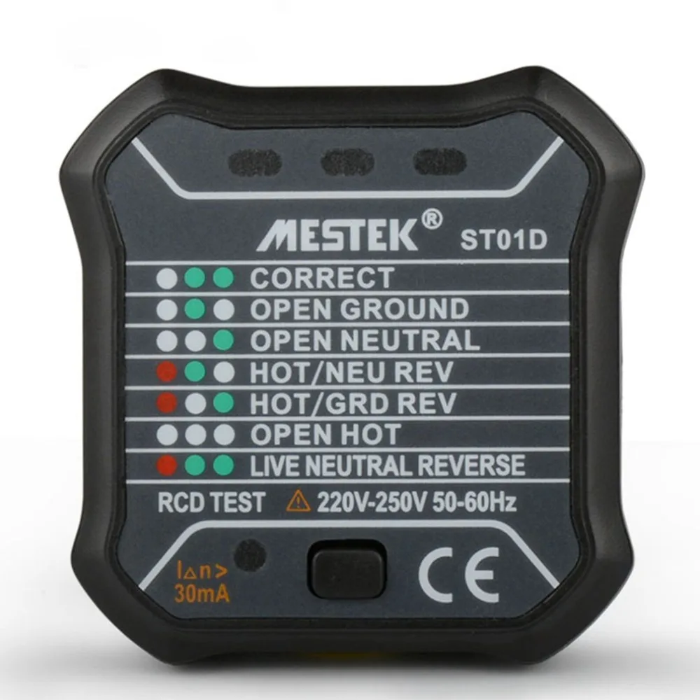 MESTEK ST01D розетка тестер цепи полярности напряжения детектор настенный