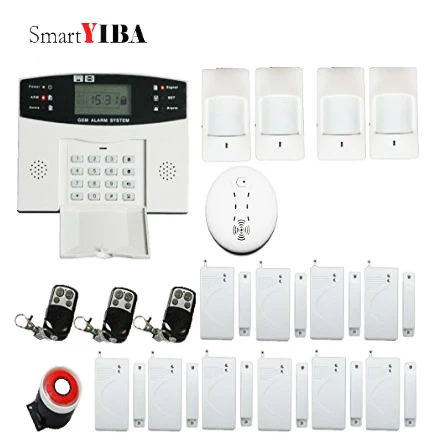 SmartYIBA Беспроводная GSM сигнализация системы безопасности дома комплект с PIR