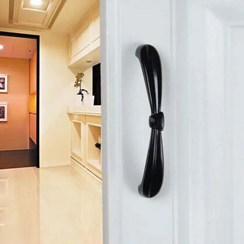 

96mm black furniture decoration hardware handles dresser cupboard pull knob black kitchen cabinet drawer wardrobe handle pull