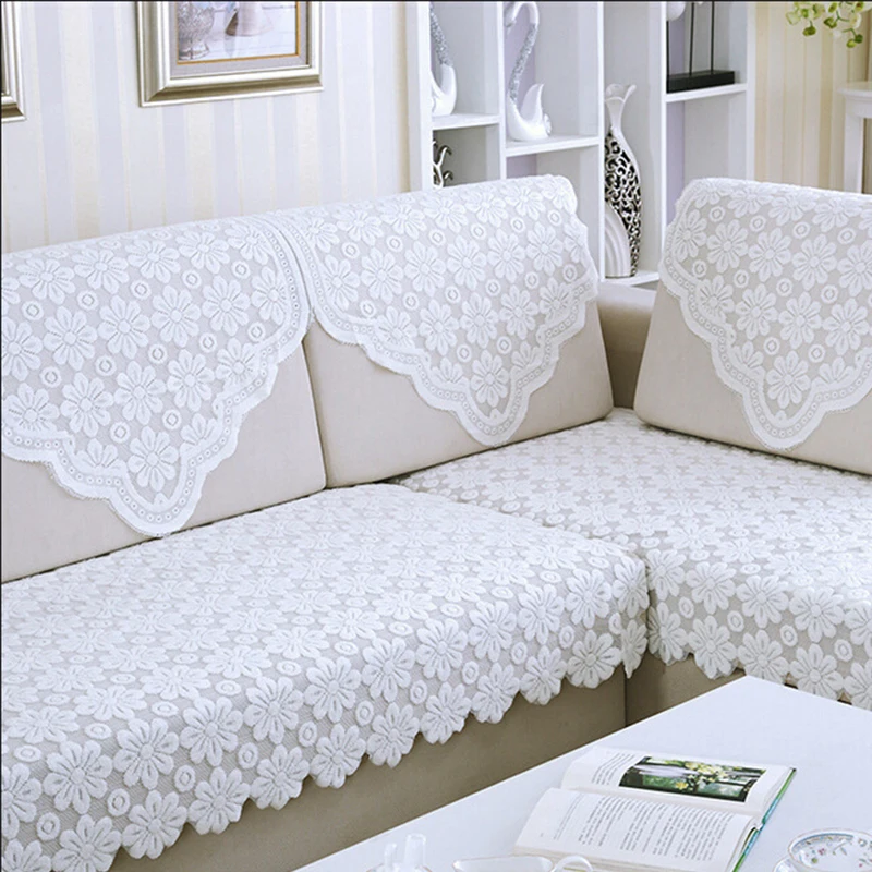 Кружевной чехол для дивана на угловом диване стрейч Чехлы Мебели чехлов