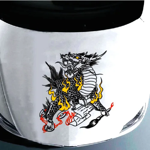 Мужские гениальные автомобильные наклейки Kirin на дверные капоты капот шины с