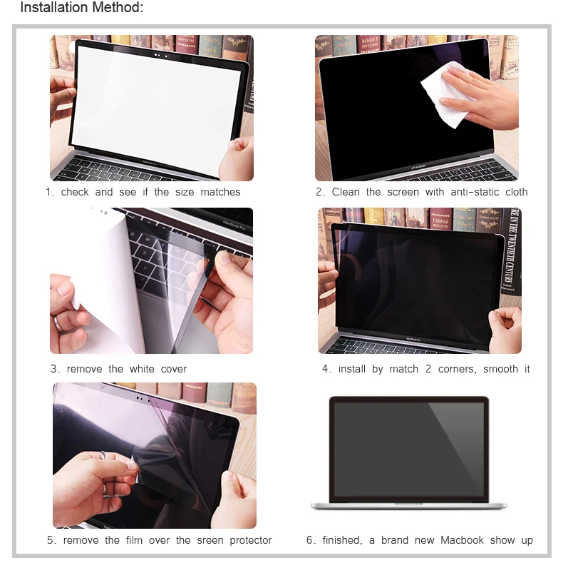Защитная пленка XSKN для старого Macbook Pro 15 A1398 прозрачная ПЭТ HD защиты экрана
