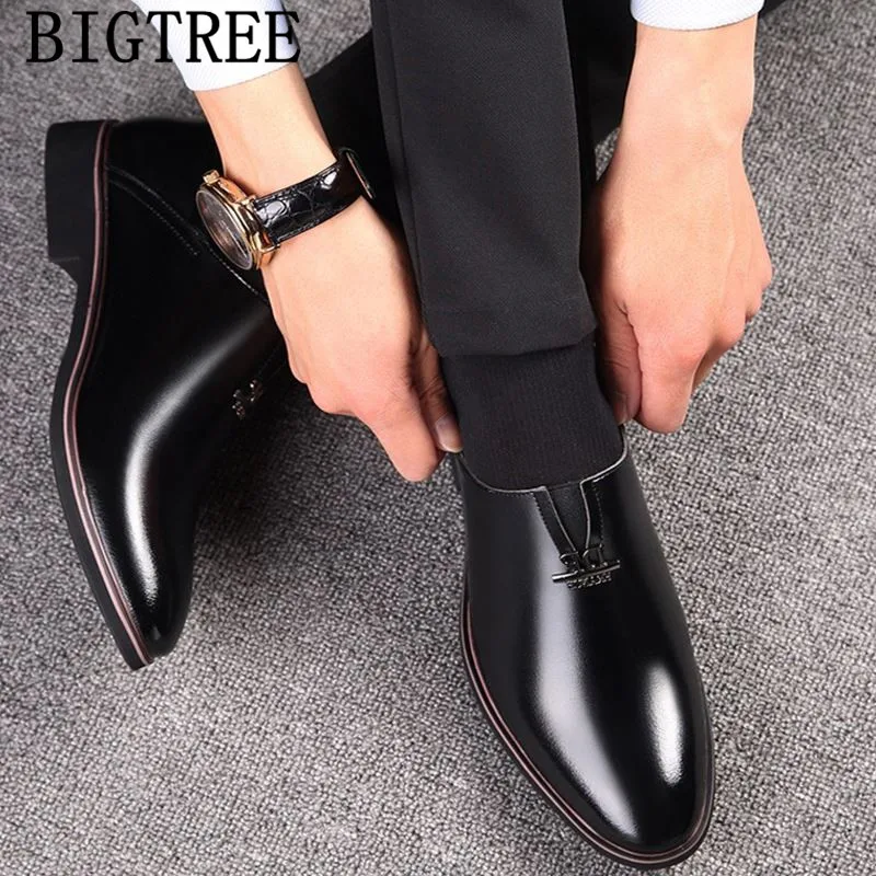 Formal Men Shoes Elegant Fashion Wedding Luxury Italian Brand Official Classic Coiffeur Chaussure Homme Bona | Обувь
