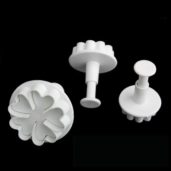 Комплект из 3 предметов в форме сердца Тип 5 лепестков ножики для разрезки торта