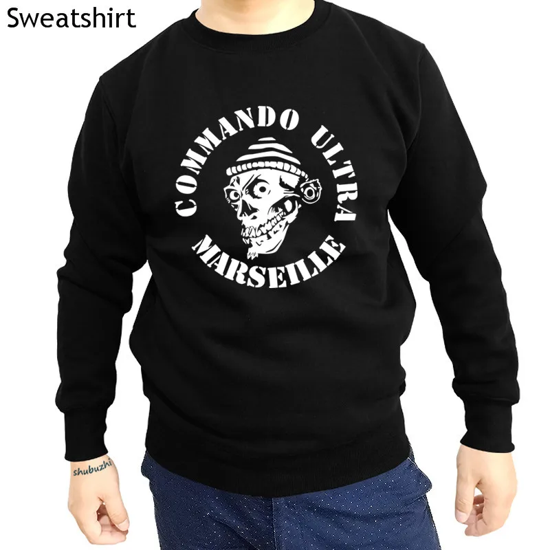 Толстовки Homme shubuzhi New COMMANDO ULTRA 84 MARSEILLE ULTRAS фанаты футболиста печати Толстовка для мужчин sbz1260
