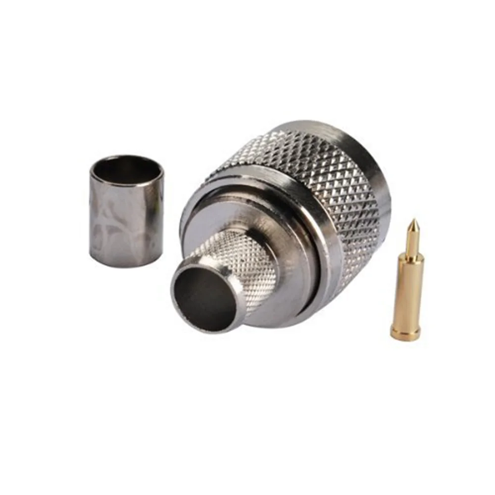 ALLiSHOP 10 шт. N Тип Штекер РЧ коаксиальный разъем адаптера обжимной RG58 RG142 LMR195 RG400 Coxial