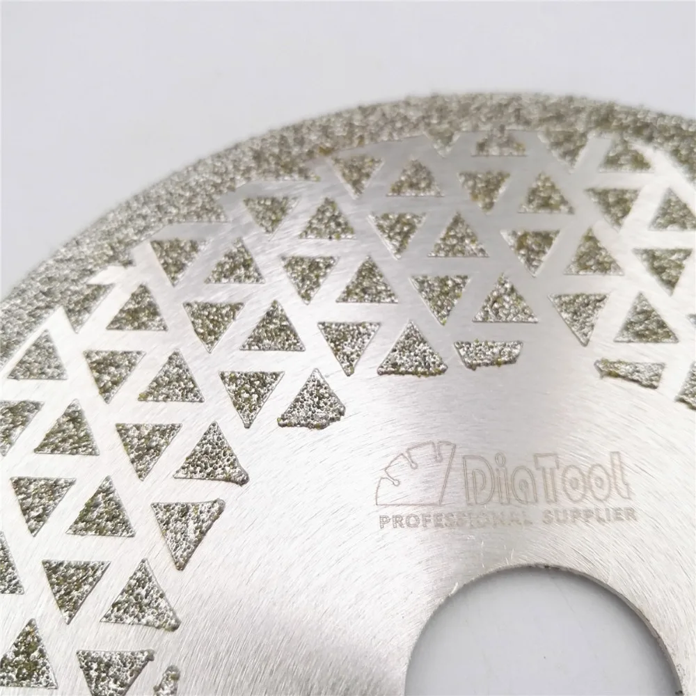 DIATOOL 5" Electroplated diamond cutting& grinding disc Bore 22.23 Diameter 125MM Both side coated diamond saw blade