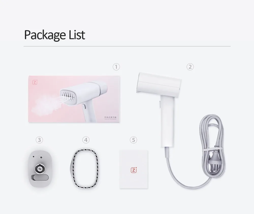 Xiaomi Zajia 220 В ручной отпариватель для одежды бытовой портативный паровой утюг для одежды щетки для бытовой техники