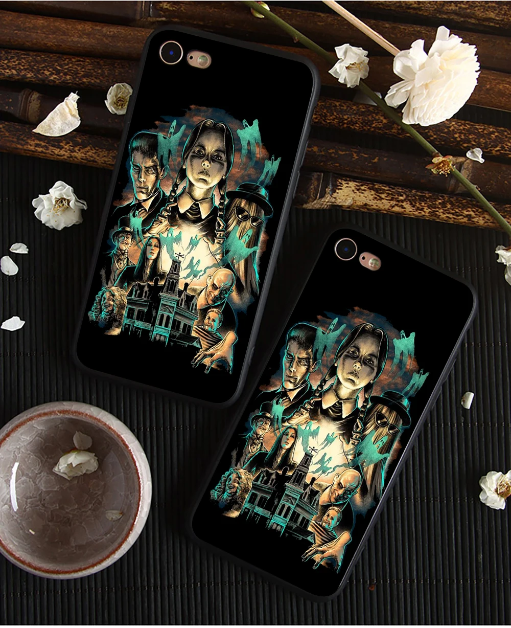Weday Addams family чехол для телефона Apple iPhone 8 7 6 6S Plus X 5 5S 5C Мягкий Силиконовый Модный чехол
