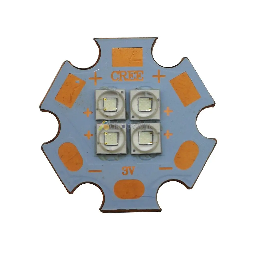 Cree XP E2 3 в 6 12 В 4 чипы высокой мощности Светодиодный излучатель XPE2 холодный