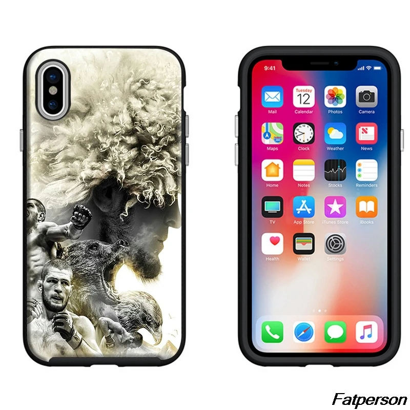Khabib Nurmagomedov eagle Для Samsung s9 s8 plus черный мягкий силиконовый чехол для iPhone X Xs Max Xr 5 6 6s 7 8