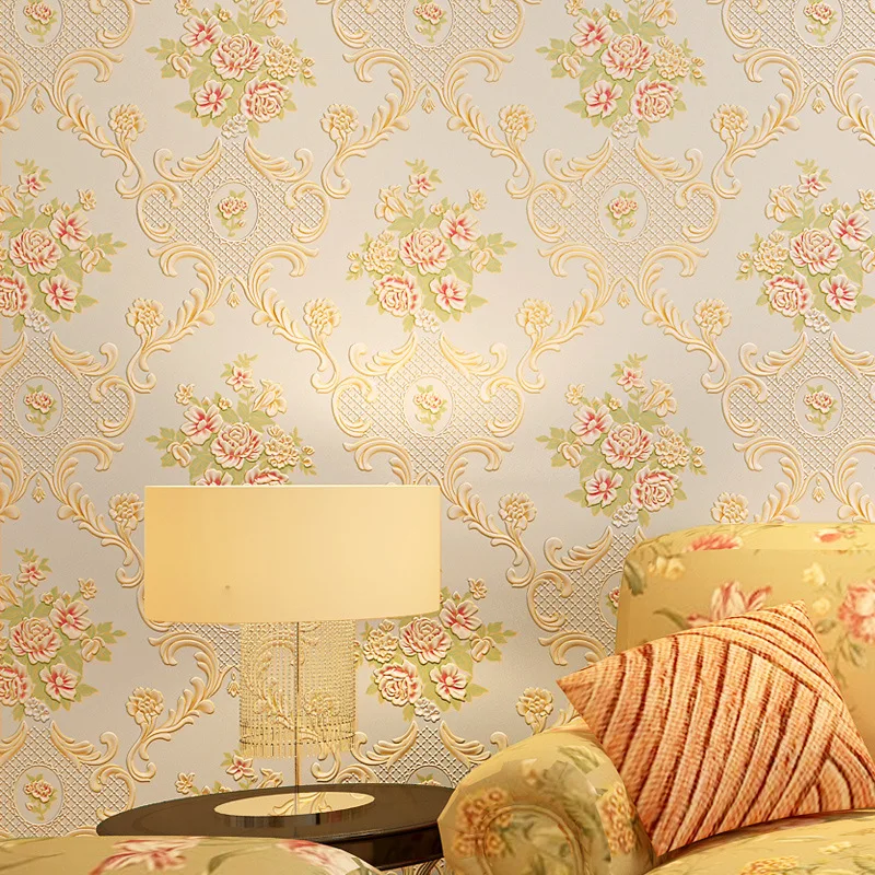 Beibehang натуральный дизайнерский мерцающий эффект Ботанический сад цветочные