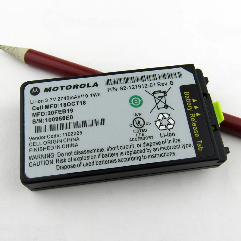 MC3190 Батарея для Motorola символ MC3100 MC3000 MC3090 2740 мА/ч, 82-127912-01 литий-ионный аккумулятор