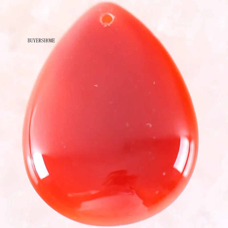 Red Carnelian Модное ювелирное изделие, натуральный камень, капля воды, тигровый глаз, унакит, эпидот, зеленый авантюрин, родонит, оникс, кристальная подвеска, 1 шт - Окраска металла: Red Carnelian