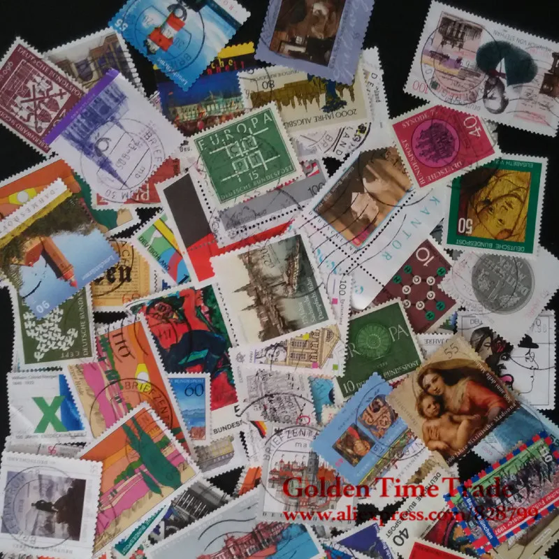 100 шт./лот различные немецкие портфели специальные памятные почтовые штампы