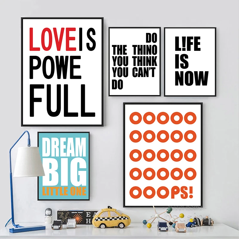 Настенный постер в скандинавском стиле для гостиной черно белая английская