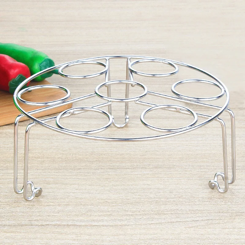 Eggs Bread Shelf 304 Stainless Steel Steam Rack Stackable 7 holes Pork Ribs Home Rrestaurant Commercial Kitchen by M&ampK HOME | Дом и сад