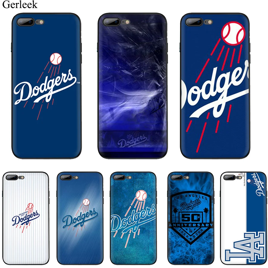 Чехол для мобильного телефона с логотипом Dodgers iPhone 11 Pro X XR XS Max 6 6s 7 8 Plus 5 5S SE