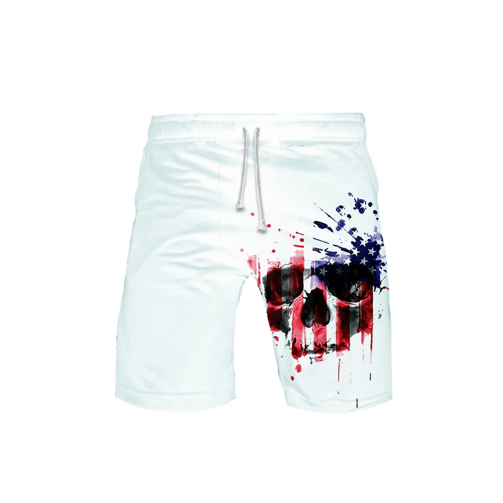 Independence Day 3D shorts Print Men 2019 Hot Sales Casual Cool and breathable Harajuku new arrival summer beach Shorts K-pops | Мужская