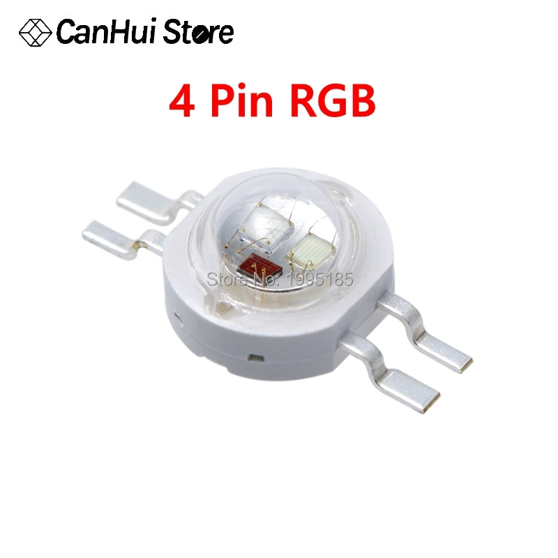 10 шт. Высокая мощность 1 Вт 3 светодиодные чипы лампа SMD теплый белый CoolWhite красный