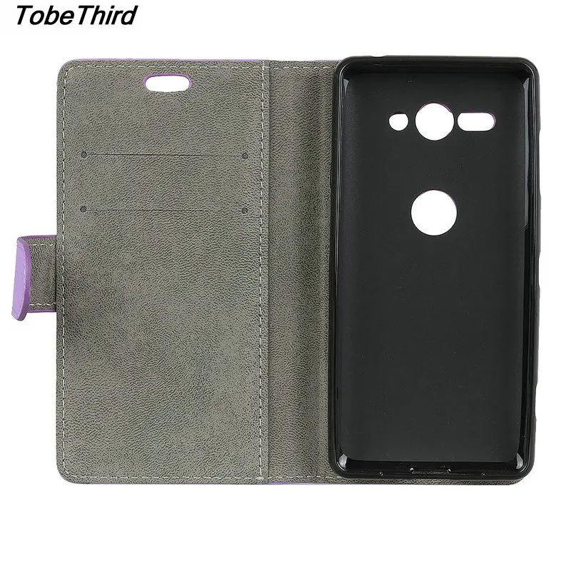 Tobethird для Sony XZ2 компактный чехол держатель карт кожаный бумажник телефон флип Xperia