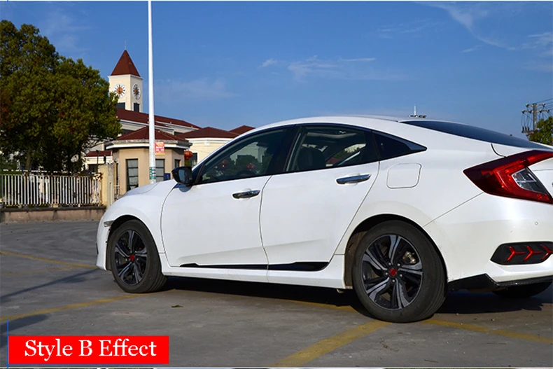 Для Honda Civic Sedan 10th автомобильный корпус дверь боковая молдинг линия отделка наклейка протектор акцент Подкладка Полосы