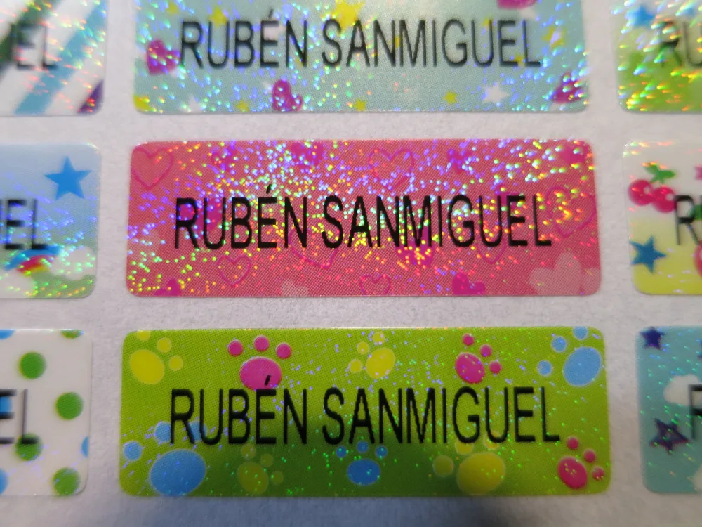 Бесплатная доставка 650 шт. персонализированные наклейки с именем