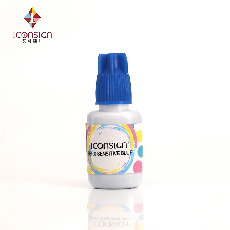 Клей для накладных ресниц ICONSIGN Zero sensitive 5 секунд быстро сохнет без запаха клей