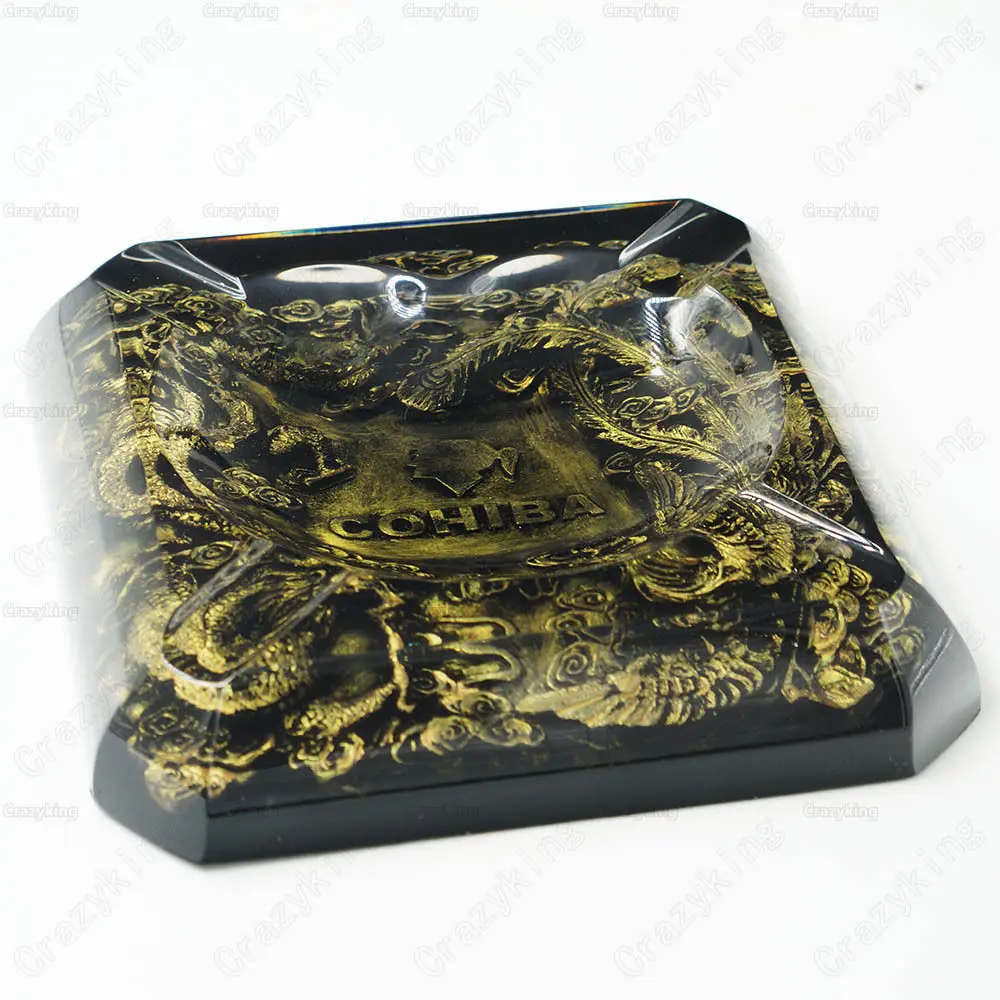 COHIBA благородный смолы тиснением сигар пепельница юбилейное издание | Сувениры