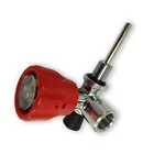 Красный предохранительный клапан AC911 с манометром 4500PSI для композитного цилиндра сжатого воздуха для пейнтбола, страйкбола, ружья, охотничьего оружия