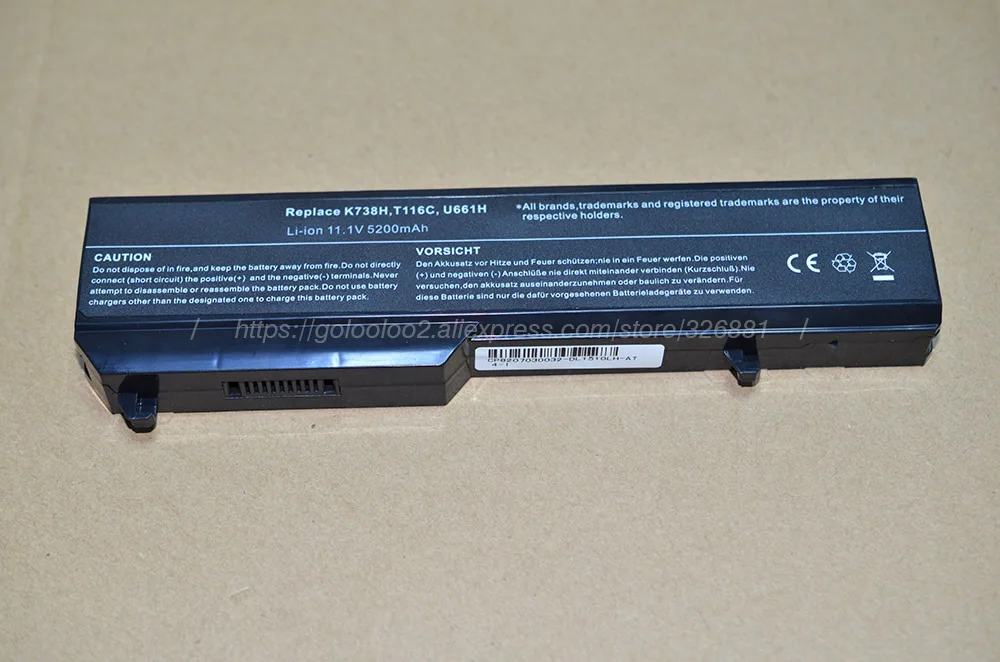 Golooloo 4400 мА/ч Батарея для dell Vostro 1310 1320 1510 1520 K738H 1521 2510 0K738H 0N950C G274C N950C N956C N958C T112C|battery for