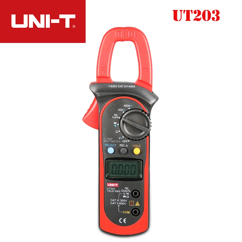 UNI T UT203 UT204 UT204A Цифровой мультиметр Зажим Тестер измеритель DMM CE AC DC Вольт Amp Res Fre