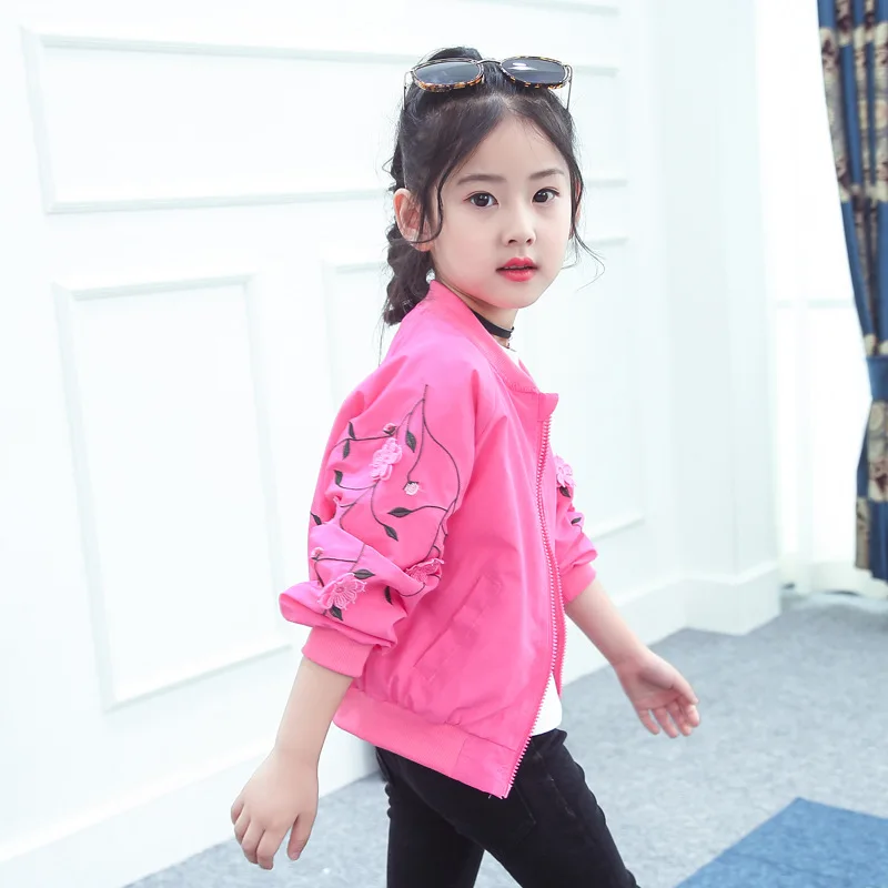 Пальто для девочек Новинка 2018 года стильное весеннее пальто Модный кардиган на