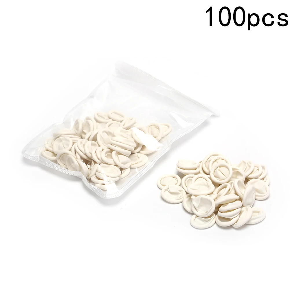 100/200 шт одноразовые анти травмы защита пальцев резиновое покрытие для ногтей