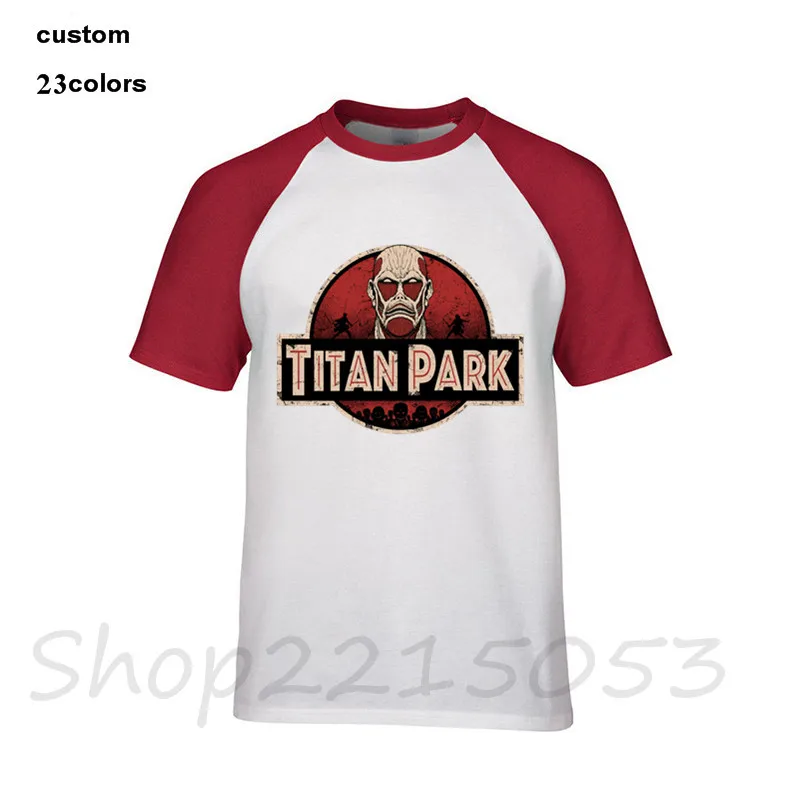 2019 уличная юрская атака на Titan Park Мужская футболка с аниме принтом маска ужаса