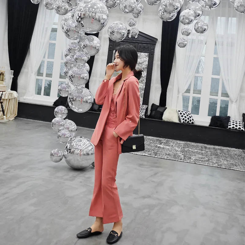 Новые корейские комплекты из 2 предметов женская одежда спортивные костюмы для