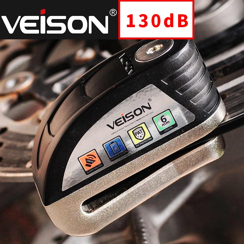 VEISON Upgrade 130 дБ мотоциклетная сигнализация замок велосипед Steelmate диск мото скутер