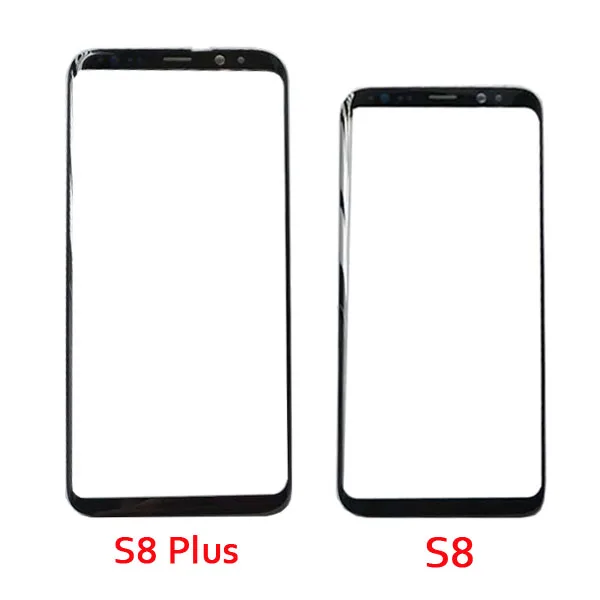 Для Samsung Galaxy S8 G950 G950F Plus G955 S9 + G955F Note 9 8 сенсорный экран внешняя стеклянная передняя