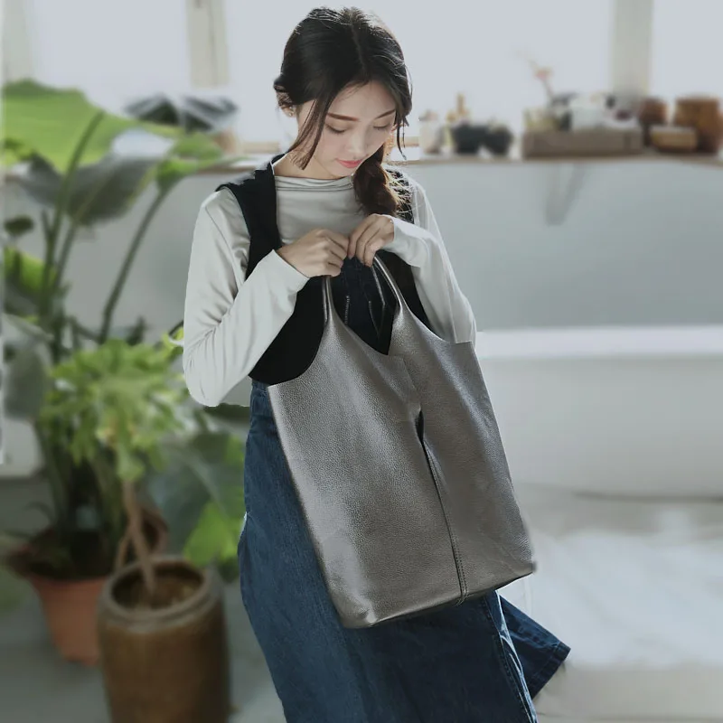 Модная простая женская сумка из натуральной воловьей кожи Vendange Сумка через плечо