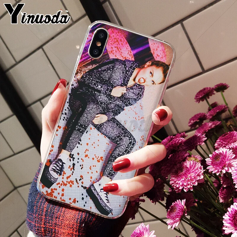 Yinuoda Майли Сайрус DIY печать рисунок чехол для телефона iPhone 5 5Sx 6 7 7plus 8 8Plus X XS MAX XR |