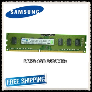 samsung desktop memory ddr3 4gb 8gb 1600mhz 4g pc3 12800u computer pc ram 1600 12800 free global shipping