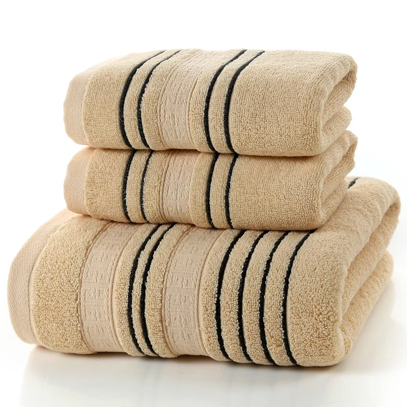 

DIMI Towels Bathroom New 3Pieces Set Grey Towel Set for Men toalla 2pc Face Washcloth Hand Towel 1pc Bath Towel Camping Shower
