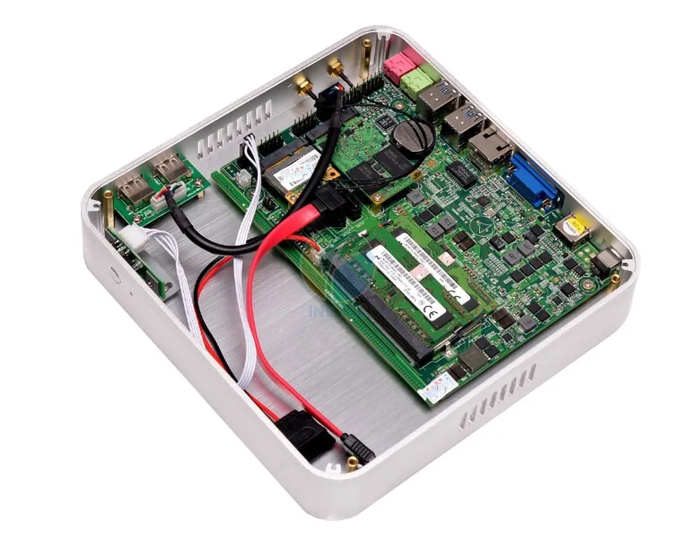 Безвентиляторный Barebone мини-ПК Win 10 3 года гарантии Nuc компьютер Core i5 4200U i5 5200U i7 5550U 4 К HTPC ТВ коробка DHL