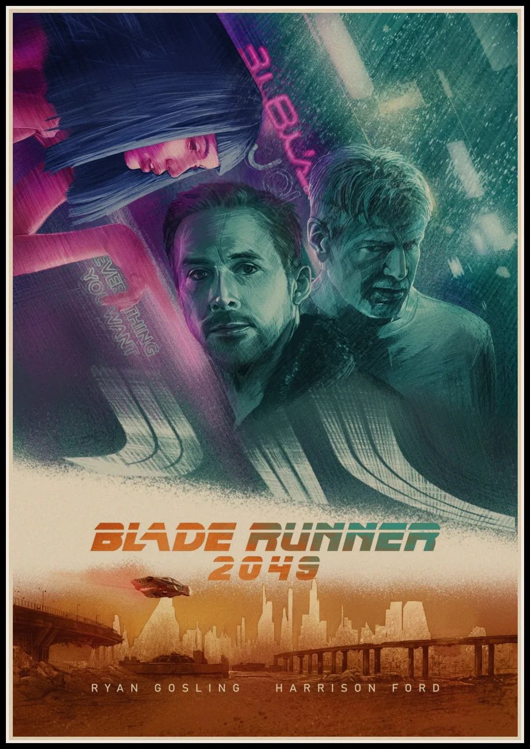 Плакат Blade Runner прозрачная картина настенные наклейки украшение для дома хорошее