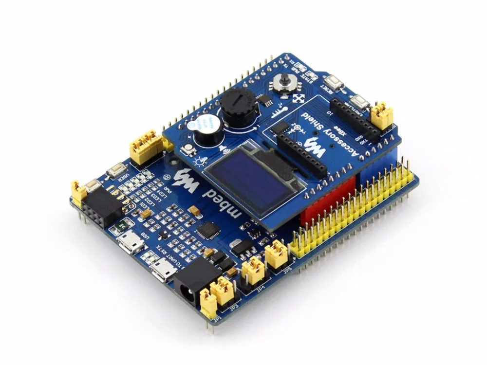 XNUCLEO-F411RE пакет b STM32 развитию + 3 Щиты (OLED RTC АЦП/ЦАП аудио кодек...) ST Link Совместимость