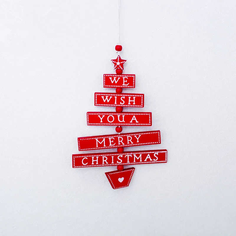 Navidad деревянные буквы кулон Baubles Висячие Noel ремесла украшения для рождественской елки украшения Рождественские натальные новогодние подарки
